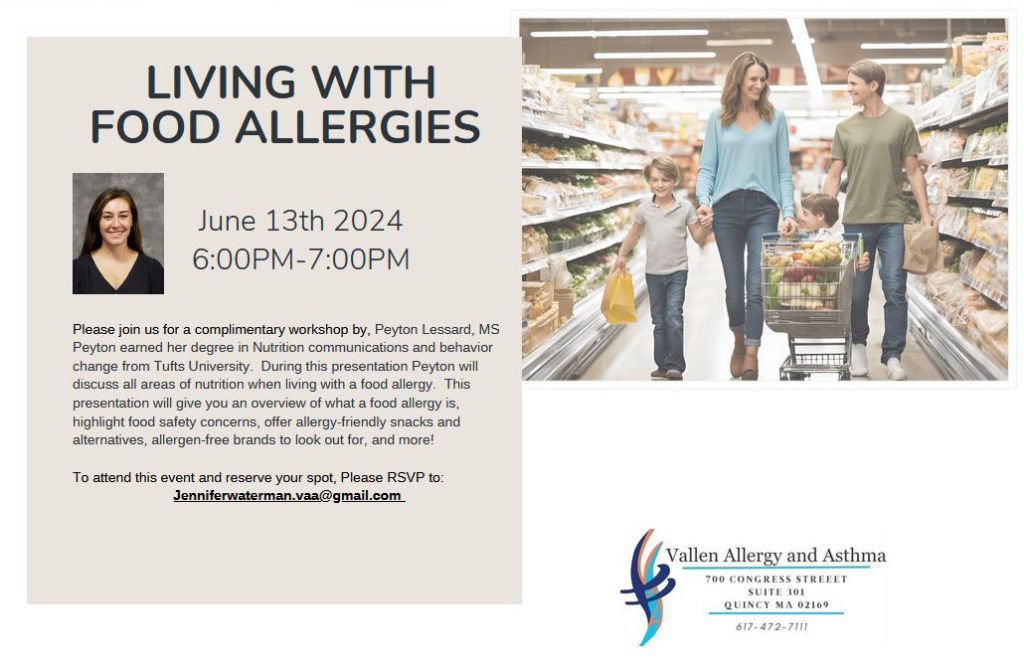 living with allergies complementary workshop